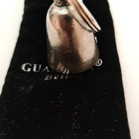 Guardian Bell, Pewter Guardian Bell ,Motorcycle Guardian Bell, Key Chain Bell - Picture 3 of 4
